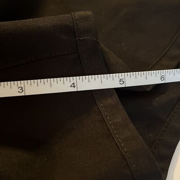 Court Shorts Black Attached Panty Front Pockets Size Petite Small Spandex Blend - Picture 10 of 10